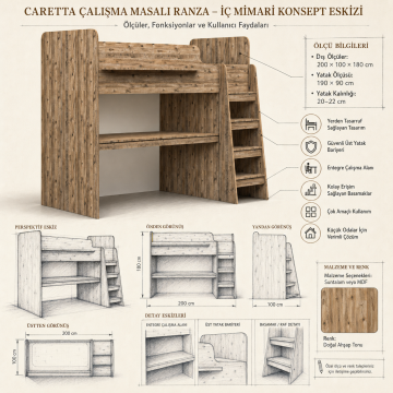 Caretta Çalışma Masalı Ranza