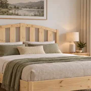 Arvena Doğal Ahşap Karyola