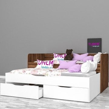 Minel Çekmeceli Yavrulu Sedir