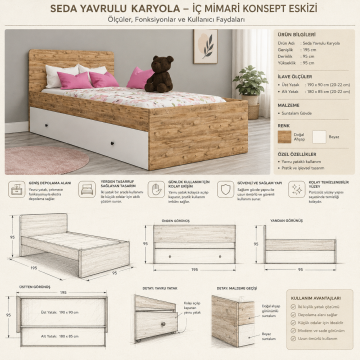 Seda Yavrulu Karyola