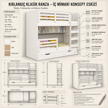Kırlangıç Klasik Ranza