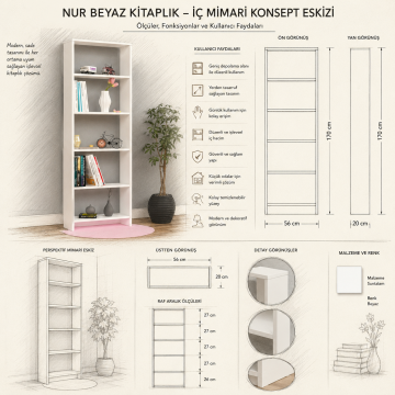 Nur Beyaz Kitaplık