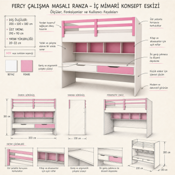 Fercy Çalışma Masalı Ranza