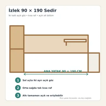 İzlek 90x190 Sedir