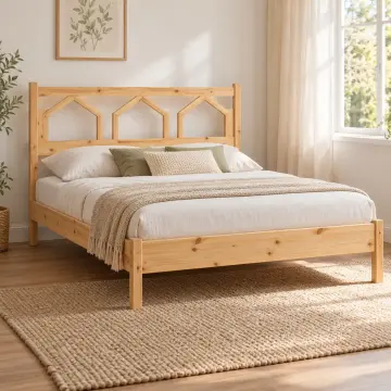 Rovelya Doğal Ahşap Karyola