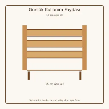 Selvera Doğal Ahşap Karyola