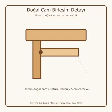 Selvera Doğal Ahşap Çekmeceli Karyola
