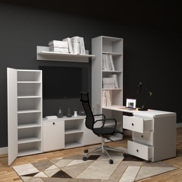 Elite Concept Kitaplıklı Çalışma Masası