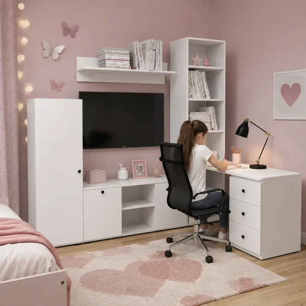 Elite Concept Kitaplıklı Çalışma Masası
