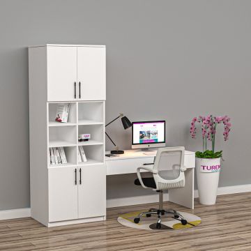 Gloss Dolaplı Çalışma Masası