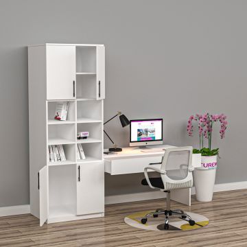 Gloss Dolaplı Çalışma Masası