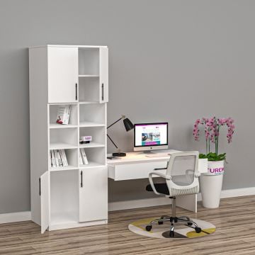 Gloss Dolaplı Çalışma Masası