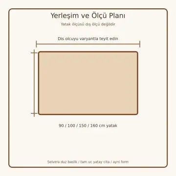 Selvera Doğal Ahşap Yavrulu Karyola