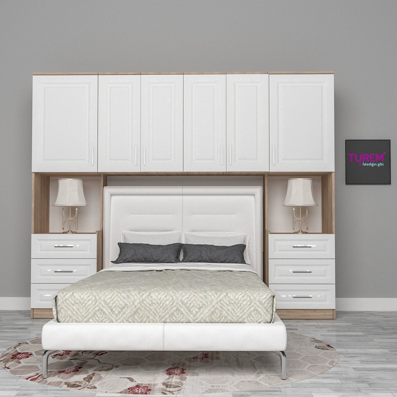 Manolya Yatak Üstü Gardrop Mdf