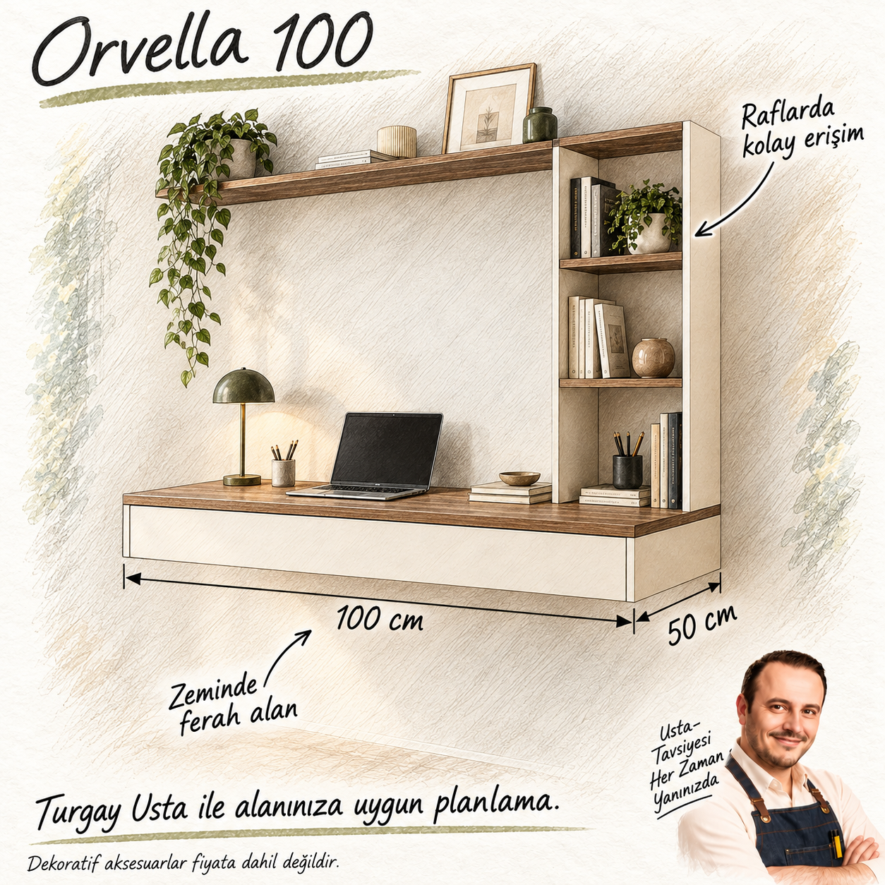 Turgay Usta ile Orvella 100 fayda ve ölçü eskizi