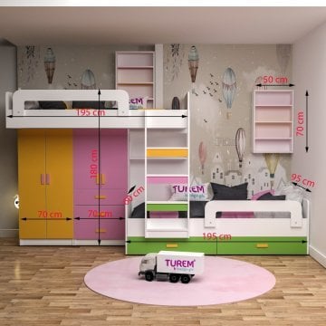 Özel Tasarım Gökkuşağı Ranza