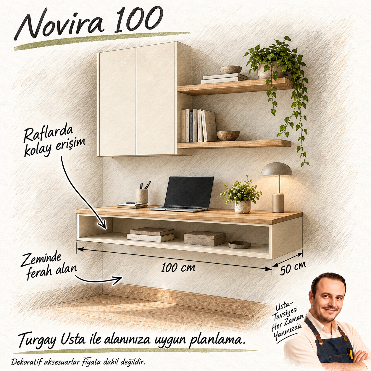 Turgay Usta ile Novira 100 fayda ve ölçü eskizi
