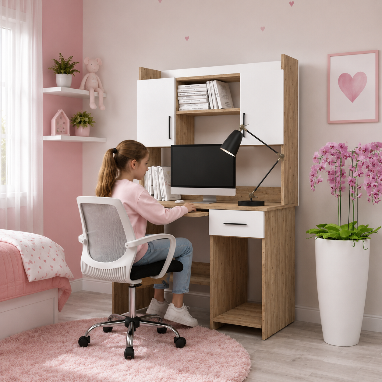 Cevher Çalışma Masası 2 Kapaklı