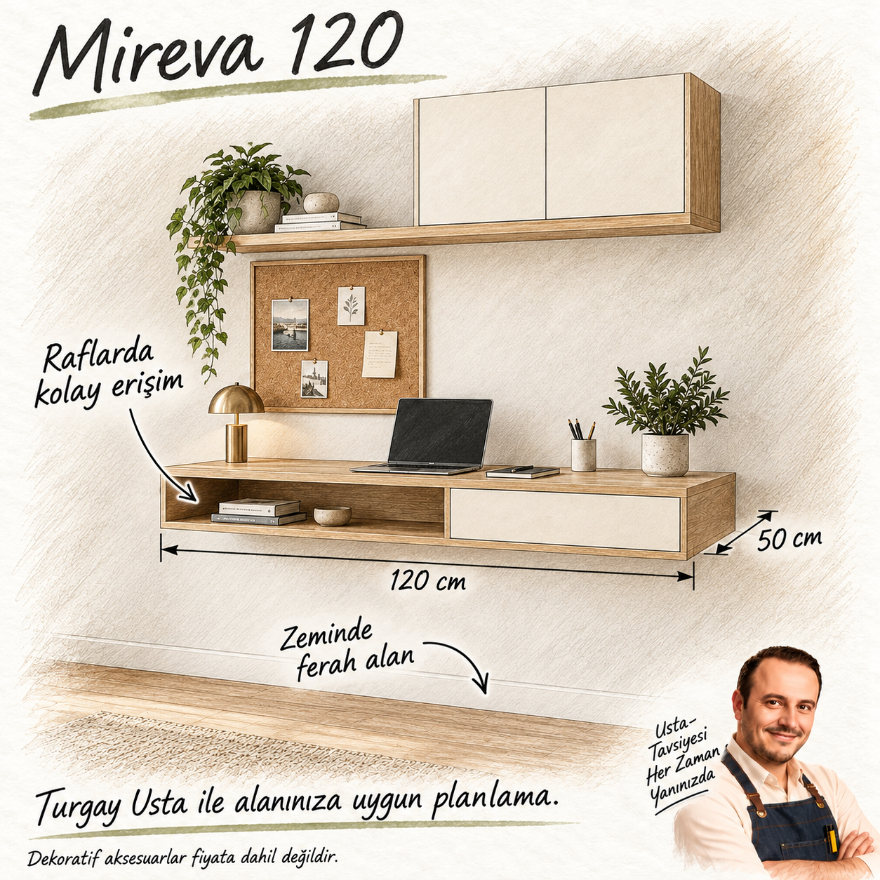 Turgay Usta ile Mireva 120 fayda ve ölçü eskizi