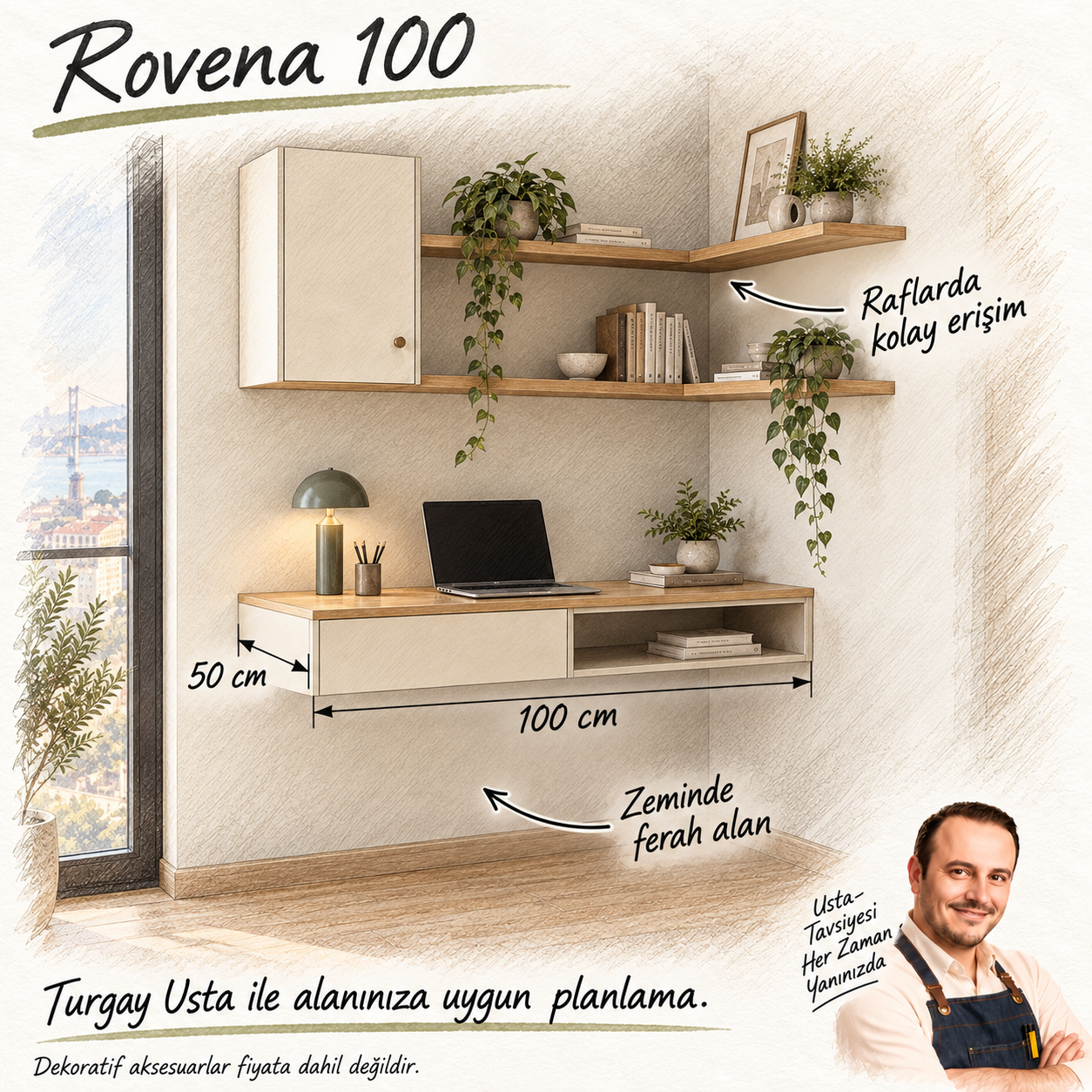 Turgay Usta ile Rovena 100 fayda ve ölçü eskizi
