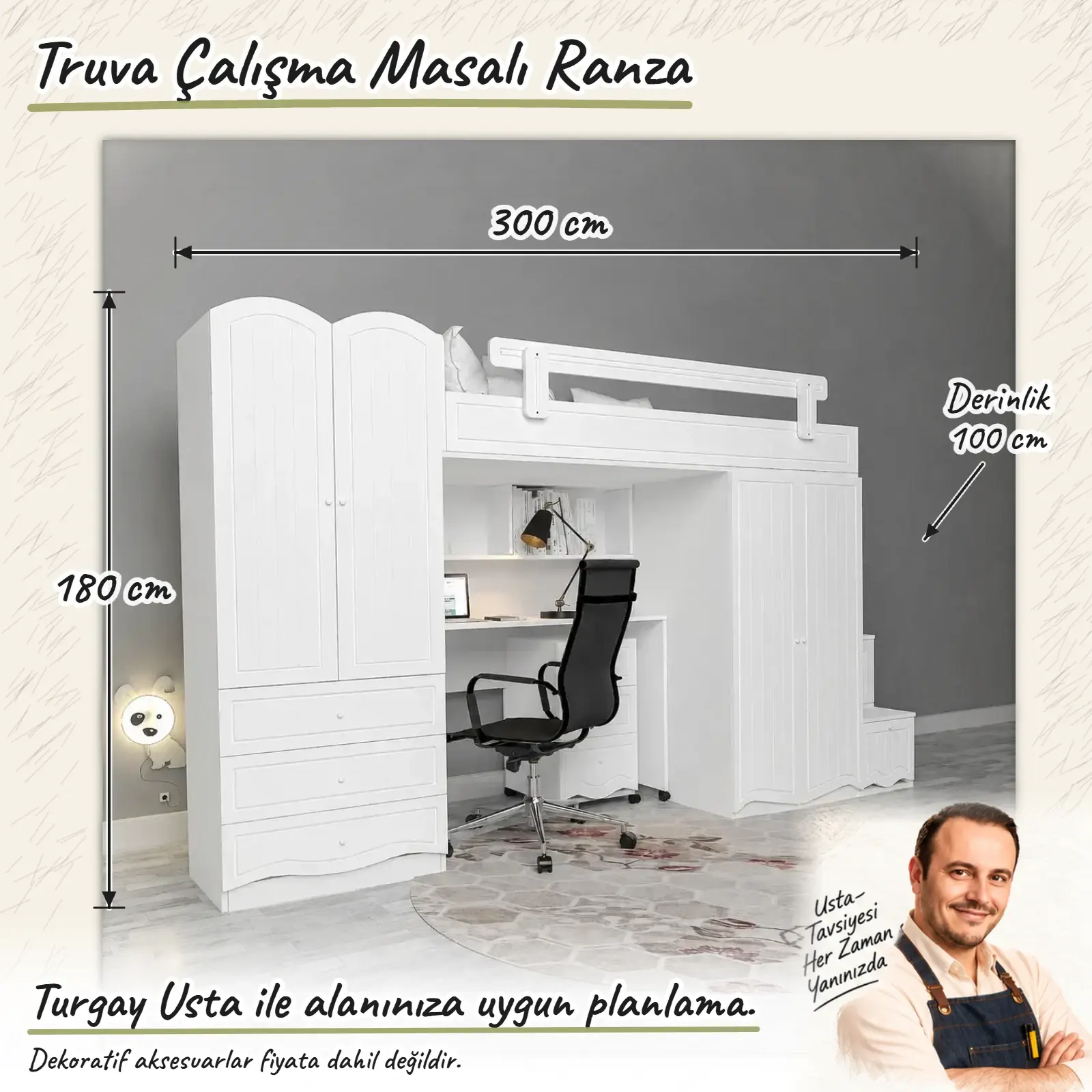 Truva Çalışma Masalı Ranza Turgay Usta ölçülü eskiz