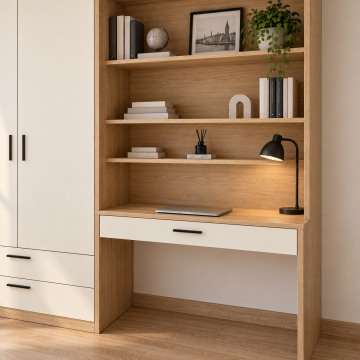 Arven 300 Kitaplıklı ve Çalışma Masalı Gardıroplu Genç Odası