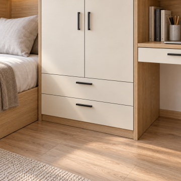 Arven 300 Kitaplıklı ve Çalışma Masalı Gardıroplu Genç Odası