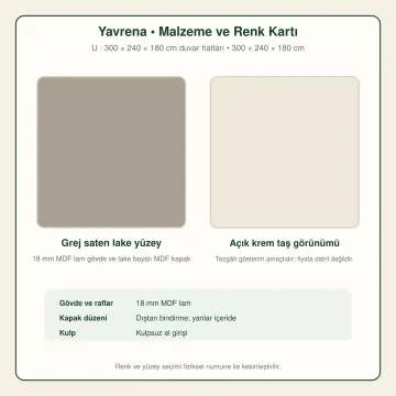 Yavrena Grej Lake U Mutfak Dolabı