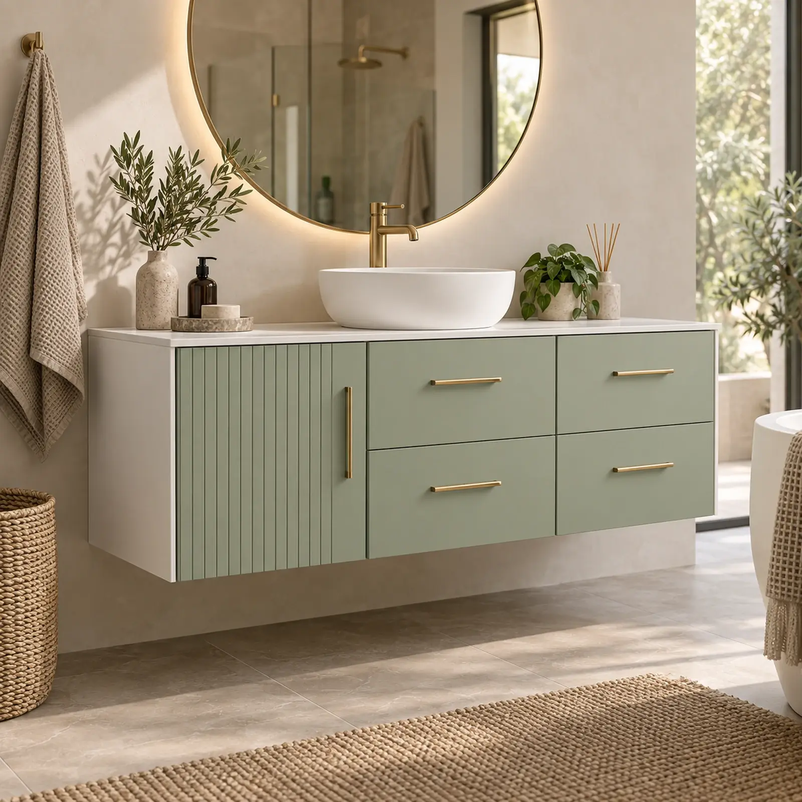 Ilyora Membran Banyo Dolabı 120 cm