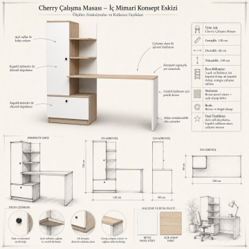 Cherry Çalışma Masası