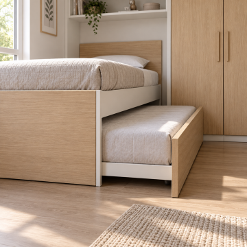 Mirel 320 Yavrulu Karyolalı Kitaplıklı Genç Odası