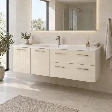 Novera High Gloss Banyo Dolabı 160 cm