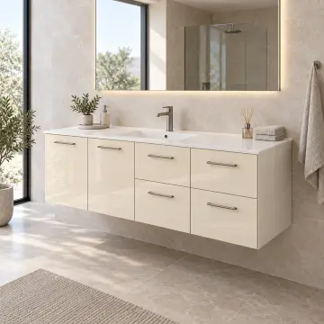 Novera High Gloss Banyo Dolabı 160 cm