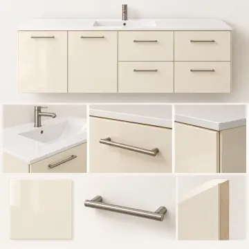 Novera High Gloss Banyo Dolabı 160 cm