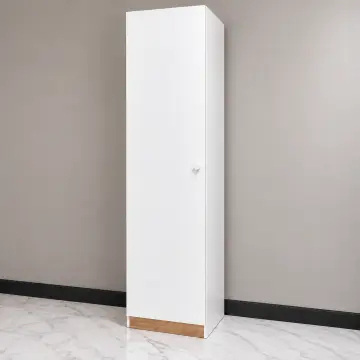 Tek Kapaklı Dört Raflı Temizlik Dolabı 40 × 40 × 200 cm