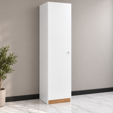 Tek Kapaklı Dört Raflı Temizlik Dolabı 40 × 40 × 200 cm