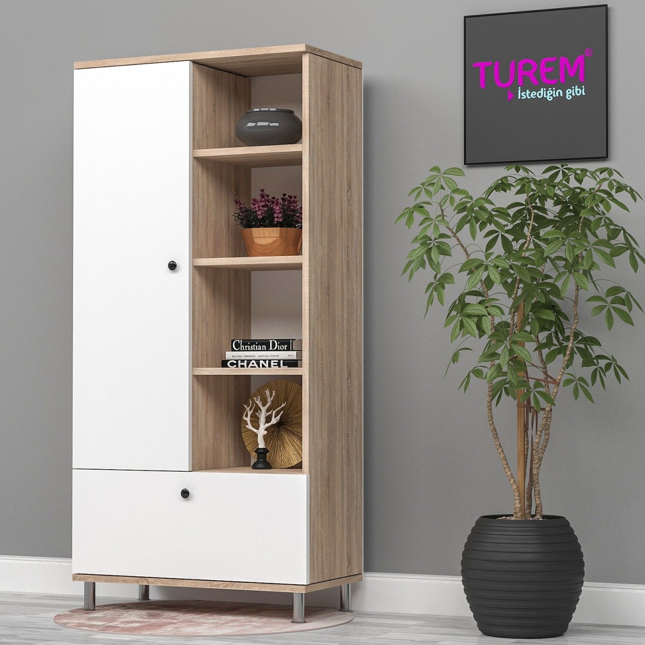 Berna Çok Amaçlı Dolap Beyaz