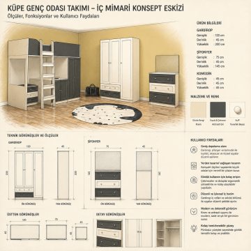 Küpe Genç Odası Takımı