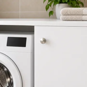 Arvenis Düz MDF Çamaşır Makinesi Dolabı 110 cm