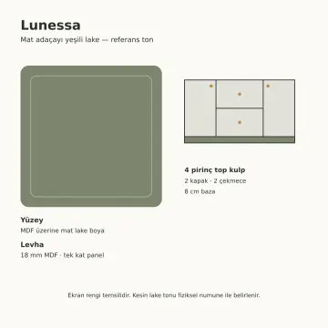 Lunessa Lake Banyo Dolabı 140 cm
