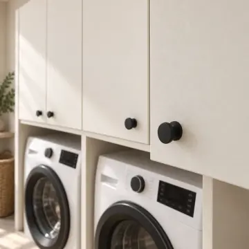 Merliva Membran Yan Yana Çamaşır Makinesi Dolabı 170 cm
