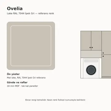 Ovelia Lake Çamaşır Makinesi ve Boy Dolabı 110 cm
