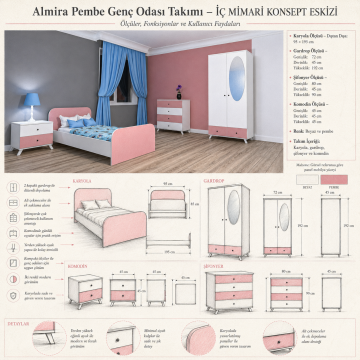 Almira Pembe Genç Odası Takımı