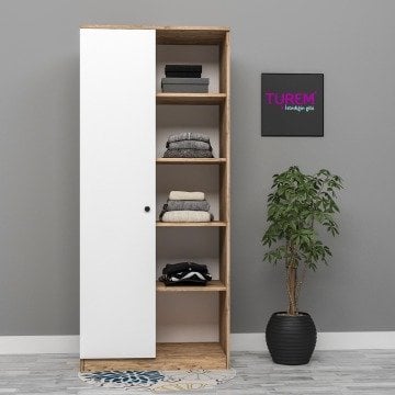 Mehtap 1 Kapılı 1 Raflı Gardrop