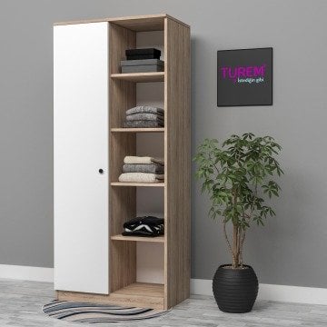 Mehtap 1 Kapılı 1 Raflı Gardrop