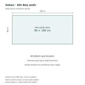 Sahan 90x190 Sedir