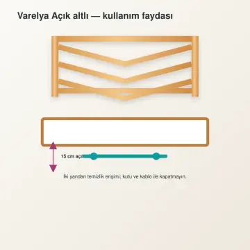 Varelya Doğal Ahşap Karyola