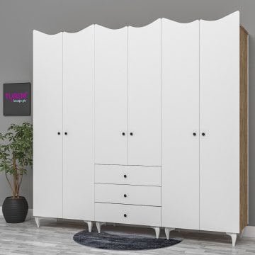 6 Kapılı Country Gardırop