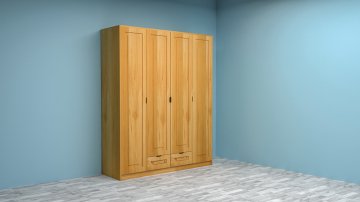 Doğal Ahşap Gardırop