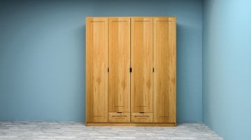 Doğal Ahşap Gardırop